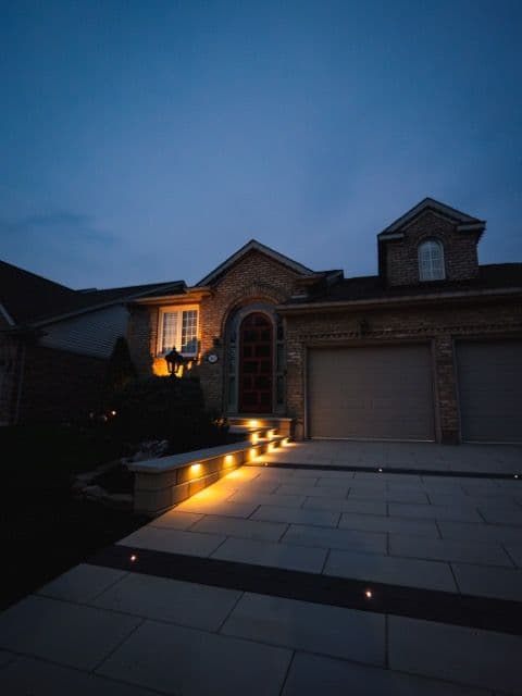 Project Elegant Driveway Upgrade with Ambient Lighting image